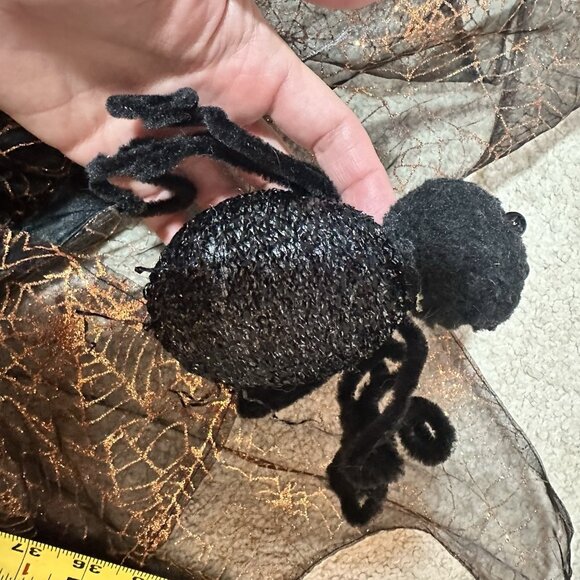 Halloween Witch Apron Women’s One Size Black And Orange Tie On Costume Flaw - Picture 11 of 13